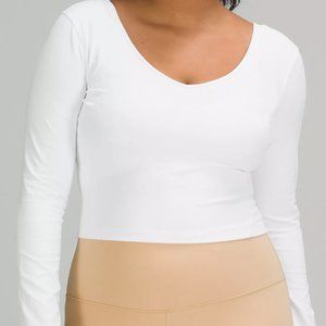 ** LIKE NEW ** Lululemon Align Long Sleeve WHITE Size 8